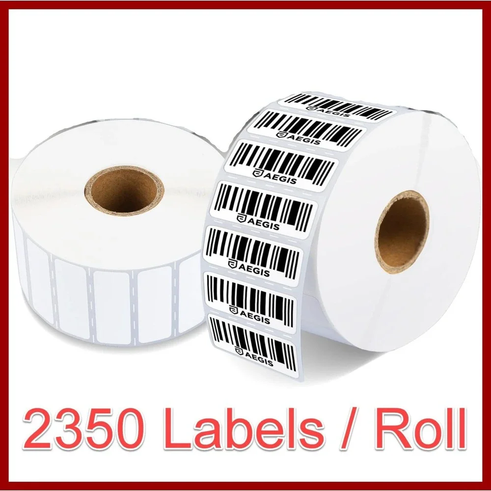 Aegis Direct Thermal Adhesive Labels 1.5x0.5in 2350 Count Roll New Shipping Tag